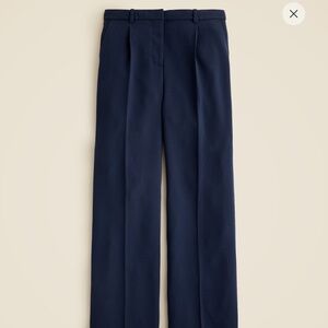 J.Crew Wide Leg Essential Pant in Navy Blue City Crepe Size 6 Pre Loved